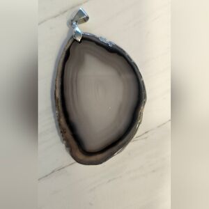 Gray Agate Pendant